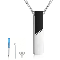 Urn Necklace for Ashes Memorial Cremation Jewelry for Ashes Keepsake Ashes Jewelry Cube Ashes Necklace Bar Urn Pendant