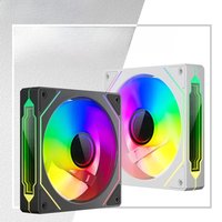 Teucer Infinite Mirror 120mm 5V 3Pin ARGB PC Case FAN 12V 4Pin PWM 800-2000RPM 12cm Chassis CPU Water Cooling Ventilator