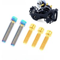 AliExpress NONE RISK Titanium Alloy M4x13.5 M4x20mm MTB Road Bike Bicycle Front & Rear Derailleur Stroke Adjusting Bolts Shift Adjustment Screw