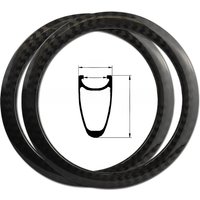 AliExpress NONE Bicycle Rim 451 Carbon 38mm x 23mm BMX Carbon Rims 20 * 1-1/8 3/8 451 Disc Brake 24/28/32/36 Holes Clincher Wheels Rim 20