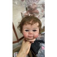 19inches Already Painted Reborn Doll Kits Juliette with Many Details Veins Unassembled Doll Parts with Cloth Body and Eyes