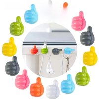 10Pcs Thumb Mini Cable Organizer Silicone USB Management Clips Desktop Wire Manager Cord Holder For Earphone Mouse Bobbin Winder