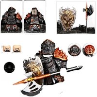 MOC Building Blocks Battle Knight Figures Assembled Model Cartoon Animation Accessories Children Educational Toys Holiday Gift