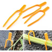 50pcs Plastic Plant Climbing Support stand Clips Plant Vine Holder for Flower Strawberry Tomato Garden Buildings Supplies c1