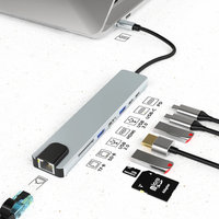 USB C HUB Type C Splitter To HDMI-4K Docking Station Laptop Adapter With PD SD TF RJ45 thunderbolt 3 For Macbook Air M1 iPad Pro