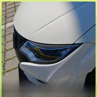 Carbon Fiber Headlight Eyebrows Decoration Trim for Honda Civic 2015 2016 FRP Headlamp Eyelid Eyelash Stickers