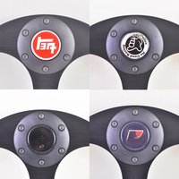 Universal JDM Style Plastic Car Racing Race Rally Sport Steering Wheel Horn Button With Cover