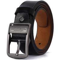 2023 Real Genuine Leather Belts for Men Luxury Designer Brand High Quality Plus Size 130 140 150 160 170 cm Male Pin Buckle Belt