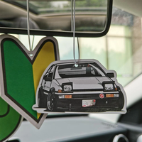 New Design AE86 Car Air Freshener Hanging Auto Truck Rearview Mirror Perfume Pendant Solid Paper JDM Arrow Interior Accessories