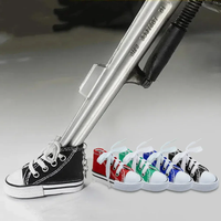 AliExpress NONE 1pc Funny Motorcycle Bicycle Shoe Shape Foot Support Side Tripod Cover Motor Electric Vehicle Bike Kickstand Mini Canvas Shoes