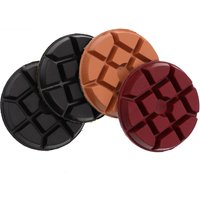 RIJILEI 4 PCS 3Inch Concrete Floor Polishing Pad 80mm Stone Polishing Disc For Marble,Granite Abrasive Tools 3FP2-3