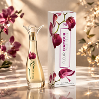 Flower of Love für Frauen 100ml - Montage Brands. Parfüm für Frauen, Eau de Parfum aus der sanften, romantischen Blumengruppe mit Noten von zarter Orchidee, zartrosa Bergamotte, warmer Vanille und