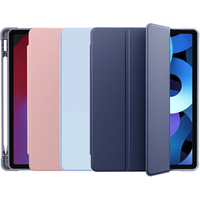 For iPad air 5 Case 2022 10.9 Pro 11 inch 2024 with Pencil Holder Cover 2018 9.7 Air 2/3 10.5 2021 10.2 6/7/8/9/10th Generation