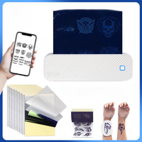 A4 Bluetooth Thermal Printer Drawing Stencil Transfer Machines Multi-Function Label Maker Printing Copier Tattoo Paper 2 in 1
