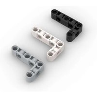 MOC 10PCS 2477 Liftarm Perpendicular Holes Building Blocks Kit L-Shaped 3x5 Bent Thick Part Bricks Particle Toys Children Gift