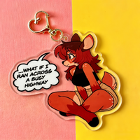 Deer Meme Furry Acrylic Keychain Cute Animal Meme Bag Charm Keyring