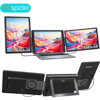Rospider 16 Inch Portable Dual Screen Laptop Monitor Extender 1200P 2560P Rotatable Triple Display for Laptop MacBook Windows