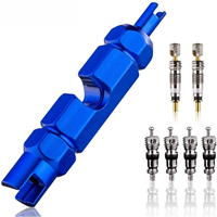 AliExpress WAWAWOWO Premium Bike Valve Core Remover Tool for Schrader and Presta, Tire Valve Repair Tool Kit, 2PCS Presta & 4PCS Schrader Valve Core