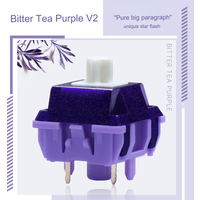Duhuk Bitter Tea Purple Switch V2 Kuchazi Switch RGB SMD 58g 63.5g 5pin Pre Advanced Heavy Tactile for mechanical keyboard