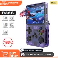 128G Open Source R36S Retro Handheld Video Game Console Linux System 3.5 Inch IPS Screen Portable Pocket Video Player 64GB Games