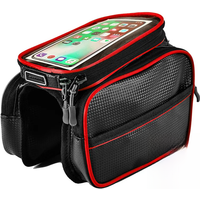 AliExpress NONE Bicycle Bag Large Capacity Touch Screen Handlebar Front Tube Waterproof Phone Bag For Road Bike Riding Equipment Accessories