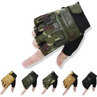 AliExpress NONE Children's Cycling Tactical Gloves Kids Exercise Half-Finger Protective Gloves Boys Girl Bicycle Camping Anti-slip Sports Gloves