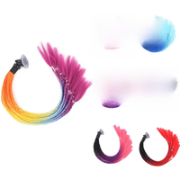 AliExpress 60cm Motorcycle Helmet Dreadlocks Helmet Dirty Braid Motorcycle Ponytail Helmet Hair For Bike Motorcycle Helmet Decoration