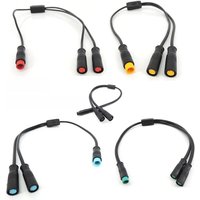 AliExpress NONE M8 Julet waterproof 1 male to 2 female 2/3/4/5/6 pin Ebike DC splitter sensor Connector Cable Electric Bicycle Butt Joint Plug