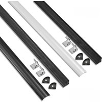 LED Aluminum Profile Black Cover led bar 50cm led light Strip led profile aluminium For interior house Ceiling wall corner