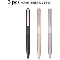 Deli 3pcs 0.5mm/0.7mm Black Ink Gel Pen Signing Pen Office Stationery Office Supplies Gift Exam Pen School Supplies Business Pen