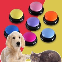 Pet Training Tool Cat Dog Sound Box Recordable Talking Button Cat Voice Recorder Toy for Communication Pet Training Buzzer