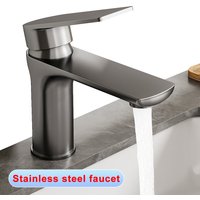 Stainless Steel Faucet, A High-end Valve Suitable for Use in Washbasins, Washstands, and Bathroom Cabinet Handwashing Stations
