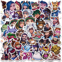 AliExpress snapseed 50pcs Vinyl Laptop Decals Funny Cartoon Game Characters Stickers For Luggage Guitar Phone Diary Bicycle Waterproof Graffiti