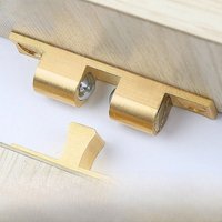 1/5 PCS Cabinet Door Catch Solid Brass Adjustable Spring Ball Latch Furniture Door Closer with Free Screws 40mm/50mm/60mm/70mm