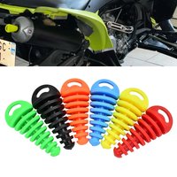 Universal Motorcycle Accessories Exhaust Pipe Motocross Tailpipe Air-bleeder Plug Exhaust Silencer Muffler Wash Pipe Protector