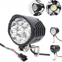 AliExpress ALLOYSEED 36/48/60V Electric Bicycle Light with Horn 18W 9 LED Electric Scooter LED Front Light Waterproof High Power Headlight for E-Bike