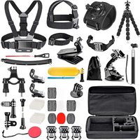 AliExpress NONE Pro 50-in-1 Adventure Kit for GoPro 13/12/11, DJI Action 5/4, Insta360 Ace - 360° Bike/Helmet/Chest Mounts & Waterproof Case