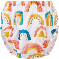 Happyflute Baby Breathable Swimming Pants For Boys And Girls Cartoon Swimming Diaper Comfortable Swimming Nappy Pants For 6-15KG