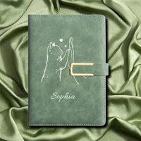 Custom Textured Faux Leather Diary with Personalized Name, Multi-purpose Notebook for School and Daily Use