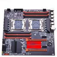 QIYIDA X99 Motherboard Dual X99 C612 Chip Supports LGA 2011-3 CPU DDR4 RAM NVME NGFF M.2 USB3.0 SATA3.0 PCI 16X
