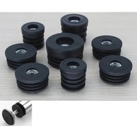 16mm~50mm Round Nut Hole Plug Pipe Plug Black Plastic Furniture Leveling Feet Blanking End Cap Furniture M6 M8 M10