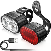 AliExpress BUCKLOS Bike Light Set Rechargeable Rear Light Front Lamp Waterproof Riding Headlight USB MTB Taillight Led 1PC Cycling Parts