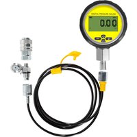 10000 PSI Digital Hydraulic Pressure Test Gauge, Pressure Manometer, Pressure Sensor with 1/4'' NPT Connector, Base Entry