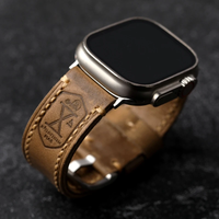 Handmade First Layer Cowhide Leather German Leather Adapted For Apple Watch S10 Ultra 49MM Retro Keather Thickened Bracelet