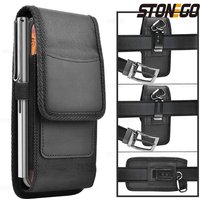 Vertical Nylon Cell Phone Belt Clip Holster Pouch Buckle Wallet Card Holder Case Cover For 4.0inch-6.7inch Phone iphone Samsung