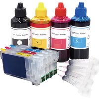Europe 405 405XL Refill Ink Cartridge With Ink For Epson WF 3820 3825 4820 4825 4830 7830 7835 7840 Printer With Syringe