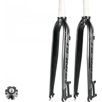 AliExpress NANLIO Nanlio F5 Matte Rigid Fork FIt 26/27.5/29inch Aluminum Alloy Mountain Bike Fork Straight Tube 28.6mm A-pillar MTB Hard Fork