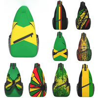 AliExpress NONE Jamaica Flag Crossbody Backpack Sling Shoulder Bag for Men Women Durable Gym Bag For Cycling Traveling Hiking Daypack