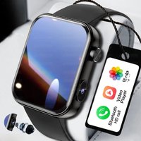 2026 New Smart Watch with Camera Men Recording Camera TWS Headset Local Music Bluetooth Calling Music Fashion Women Smartwatch