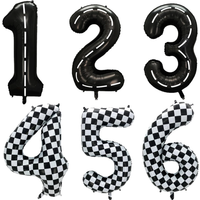 AliExpress NONE 40'' Number Race Car Balloon Racetrack Balloon Truck Bike Wheels Tire Racing Car Theme Party Supplies Boys' Birthday Party Favor